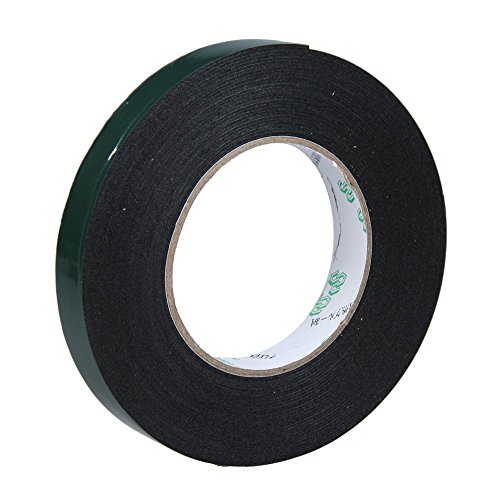 TOOGOO R Cinta adhesiva doble cara espuma de esponja negra multifuncion 20 mm 10 m TOOGOO R Cinta adhesiva doble cara espuma de esponja negra multifuncion 20 mm 10 m