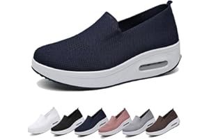 IXII Chaussures Femmes Baskets OrthopéDiques à Plateforme pour Femmes, Chaussures De Marche AntidéRapantes à Coussin d'air Chaussures OrthopéDiques De Course LéGèRes Et Respirantes