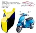 Auto Pearl - 100% Water Proof PVC Matty Neon Yellow & Blue Bike Body Cover With Mirror Pockets,Buckle Belt,Carry Bag - Piaggio Vespa SXL RS.649.00