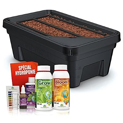 Easy Hydroponics Mini Garden 600 Kit Complet pour Culture Hydroponique Noir 59 x 35 x 22 cm