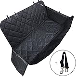 Travel Inspira - Funda de asiento de coche para mascotas, con cinturón para mascotas como bonus, impermeable con refuerzo antideslizante, anclajes de seguridad y solapas laterales para coches, camiones y SUV (137 x 147 cm)
