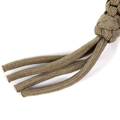Quadrat geflochtenes Messer Lanyard – Khaki - 4