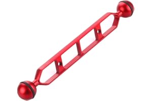rongweiwang Plongée sous-Marine de lumière à Double Boule Bras articulé Bras de lumière à Double en Alliage d'aluminium Photographie sous-Marine Caméra Accessoires