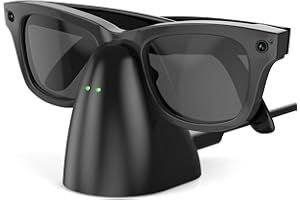 LUOKE Charger Stand Compatible with Ray-Ban Meta Smart Glasses, Portable Charging Dock for Wayfarer, Headliner, Skyler & Oakley HSTN with 59" USB-C Cable for RayBan Meta Glasses Accessories