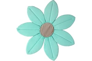 Plastimyr - Asiento Bañera Bebe SPRING | Suave, Segura y Confortable - Hecha a Mano - Color Turquesa - Medidas 80 x 80 x 2 cm