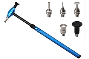 NIYATA bucklor verktyg, bil bucklor reparationsverktyg teleskopisk aluminiumlegeringshammare med 5 knock-down-huvuden bucklor reparationssats bil, lackfria bucklor reparationsverktyg