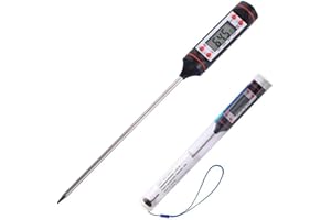 HYX Digital Food Thermometer Meat Thermometer LCD Screen Instant Read Probe for Cooking, BBQ, Water, Meat, Milk Thermometer