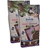 2 x 12,5 kg Bosch Maxi Senior Geflügel & Reis Hundefutter erwachsene große Hunde