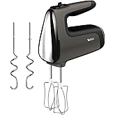 Tefal Power Mix Silence Handmixer – 600W leistungsstark und extra leise, variabler Geschwindigkeitsregler mit Turbo, Edelstah