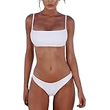 meioro Costumi da Bagno per Donna a Due Pezzi Bikini a Vita Bassa Tankini Bikini Push Up Abito a Vita Bassa