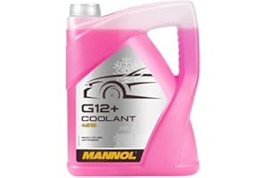STERLING SAVER Mannol 5L Coolant Antifreeze Suitable For Most Vehicles, Ready To Use, G12+ RED Ready Mixed -30°C / +125 German Hi Spec (5 Litre)