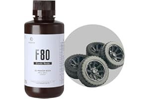 RI RESIONE RESIONE 3D Drucker Resin,F80 Elastisches Resin 405nm UV-härtendes Harz mit hochschlagzähem Photopolymerharz für LCD DLP MSLA 3D-Druck (Schwarz, 500g)