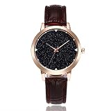 Frauen Armbanduhr Luxus Casual einfache Quarz Uhr für Damen Lederband Handgelenk Uhren braun Drop Shipping