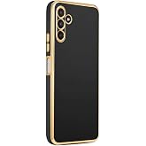 Microsonic Samsung Galaxy M34 5G i&ccedil;in Kılıf Olive Plated Siyah [Galaxy M34 5G ile Uyumlu Kılıf - Siyah]