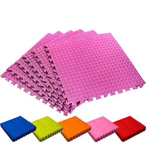 Schutzmatten Set von #DoYourFitness – 6x Puzzle Unterlegmatten für sicheren Bodenschutz für Sportgeräte, Gymnastikräume, Keller - Matten Schutz vor Kratzern, Stößen, Dellen, Kälte, Lärm, Flüssigkeit ! 6x Steckelemente á 60 x 60 x 1,2 cm (ca. 2,2m²) / In verschiedenen Farben erhältlich