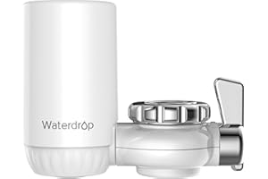 Waterdrop WD-FC-04 NSF Certifiée Filtre à Eau du Robinet, Système de Filtration ACF, Purificateur de l'eau de Longue durée pour Cuisne, Réduit Chlore, Goût et Odeur (1 Filtre Inclus)