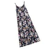 iHENGH Damen Top Bluse Bequem Lässig Mode T-Shirt Sommer Blusen Frauen Print Sexy ärmelloses gefaltetes Hemd Pullover Weste Tops(Mehrfarbig, M)