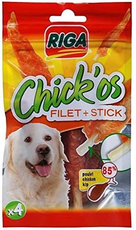 Animalerie Riga chick'os filet de poulet sachet de 75g X6 - Price Per Unit