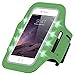 Produktbild Finoo Handytasche Sport Armband mit LED-Licht & Schlüsselfach Sweatproof für 6,0 Zoll Ideal fürs Joggen Schutzhülle Smartphone Halter Samsung Galaxy S3 / S3 Neo Grün