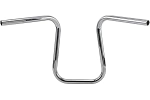 CELOMT 14'' Rise 1'' 25 mm Round Ape Hanger Handlebar Fit Harley Davidson Honda Kawasaki Suzuki Yamaha Chrome