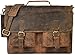 Produktbild KK 's 40,6 cm Retro Buffalo Hunter Leder Laptop Messenger Bag Büro Aktentasche College Tasche Leder Tasche für Damen und Herren