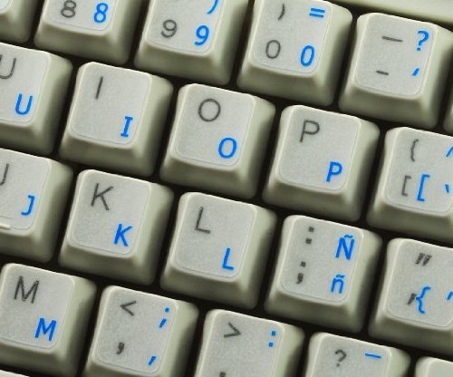 Polnische Programmierer transparente Tastaturaufkleber mit Blauen Buchstaben – Geeignet für jede Tastatur - 3