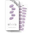 [N Blueberry Jam] Real Gel Nail Strip by ohora - 30pcs with Prep pad, Mini nail file, Wood stick, DIY Nail Art Starter Kit, No Glue, Non Soak-off