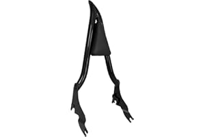 HDBUBALUS Motorcycle Sissy Bar Detachable Rear Passenger Backrest Fit for Harley Touring Road King Road Glide Street Glide 2009-2024 Gloss Black