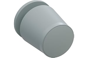 DIWARO® Rolladenstopper | 20 mm | Farbe dunkelbraun, grau, hellbraun, hellgrau, schwarz, weiß | mit Verschlusskappe und Schraube | Material Kunststoff | für Endleiste, Endschiene (grau)
