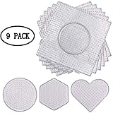 ★ Cada paquete contiene 6 cuadrados grandes, 1 círculo pequeño, 1 forma de corazón, 1 hexágono, el cuadrado grande para que lo use; El tablero pequeño de cuentas de fusibles puede ayudarlo a hacer pequeñas obras de arte delicadas, y puede cambiarlas en colgantes y baratijas más tarde.