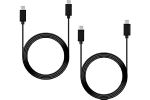 Mcbazel 2-Pack 2 m Type-C Laddningskabel för PS5, USB-C till USB-C Dataöverföringskabel för PS5, Xbox och Handkontroller med