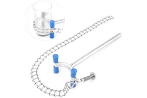 COUOI Beaker Chain Clamp, 19.7" Chain Length Practical High Resistance Laboratory Beaker Chain Clamp Clip Beaker Container Fixator Chemical Equipment for Lab Supplies