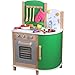 Produktbild Große Holz Kinderküche grün, 52cm Arbeitshöhe, Klickgeräusche, Magnetboard: Spielküche Holzküche Holz-Spielzeug Kinder Küche