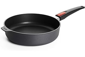 Woll Diamond Lite patelnia z wysoką krawędzią, indukcyjna, Ø 26 cm, wysokość 7 cm, ze zdejmowanym uchwytem, nadaje się do wszystkich kuchenek, patelnia aluminiowa, nadaje się do piekarnika,