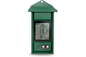 ETI ELECTRONIC TEMPERATURE INSTRUMENTS LTD. Digital max/min Thermometer for conservatories, greenhouses & Grow Rooms (Green)
