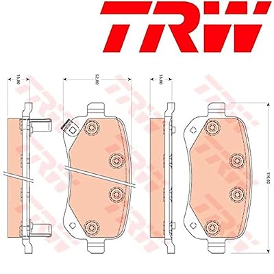 TRW GDB4176 Jeu de Plaquettes de Frein