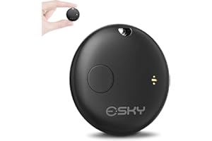 Esky Air Tag, Bluetooth Luggage Tracker Works with Find My APP (iOS Only, Not for Android), Key Finder and Item Locator for Luggage, Backpack, Suitcases, Pets, Wallet