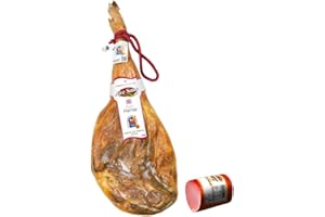 AIRESANO Aire Sano - Jamón de Teruel DOP Gran Premier entre 8-8.5 Kg + Taco de Lomo Padre 100% Duroc de 310g - Envasado al vacío