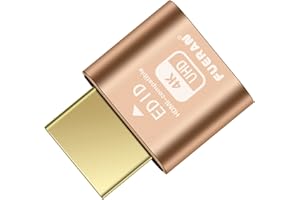 FUERAN Dummy Plug Headless Ghost Display Emulator DDC EDID Emulator Fake Display HDMI-compatible 4K@60Hz-1Pack