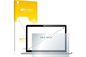 upscreen 24" Protection Ecran Anti-Reflet pour Écrans industriels avec 24,0 pouces (61 cm) [519 mm x 325 mm, 16:10] Film Protection Mat