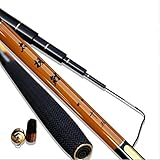 JUANXIUYU Carbon Fiber 4 Sektionen Teleskopische Angelruten Leichtes Schwimmer Angelruten Alle Größen, 6.3