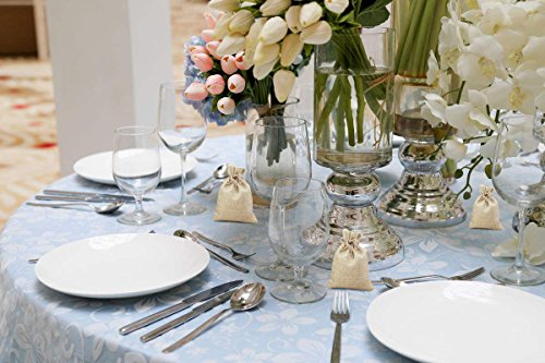 DIKETE® 30 stück Jute Sack Beutel Leinen Jute Beutel Schmuck Säckchen mit Zugband Sackleinen Tasche Geschenksäckchen für Hochzeitsfeier und DIY Handwerk,9.5×12.5cm - 6