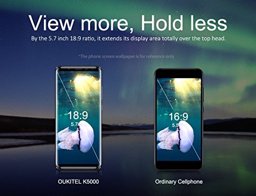 OUKITEL K5000-5.7Zoll 4G Smartphone Android 7.0 Handy Ohne Vertrag 4GB RAM 64GB ROM 5000mAh Akku 21MP+16MP 1440 * 720 Pixel Fingerabdruck 9V2A Schnellladung MTK6750T Octa Core(OUKITEL K5000, Gold) OUKITEL K5000-5.7Zoll 4G Smartphone Android 7.0 Handy Ohne Vertrag 4GB RAM 64GB ROM 5000mAh Akku 21MP+16MP 1440 * 720 Pixel Fingerabdruck 9V2A Schnellladung MTK6750T Octa Core(OUKITEL K5000, Gold)