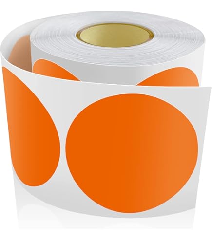 Royal Green Red Dot Stickers On A Roll For Color Coding 13mm Adhesive