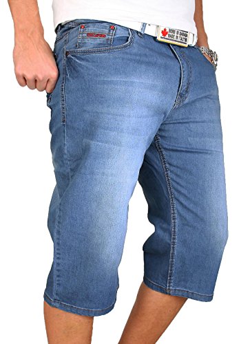 Herren Shorts Kurzehose Bermudashorts Herrenhose Sommer Bermuda W29-36 Blau RC-1030 Blau