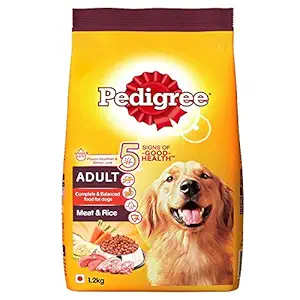 Pedigree Adult Dry Dog Food- Meat & Rice, 1.2kg