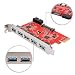 Produktbild qobobo® Superspeed PCIE to USB 3.0 5-Port Express-Karte mit 1x USB 3.0 19-Pin-Anschluss (Erweitern zwei weitere USB 3.0-Ports) und 1x SATA 15 Pin-Stromanschluss