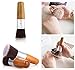 LyDia® Flat Top Buffer Bamboo Wooden Liquid Foundation/Powder/Bronzer Makeup Brush