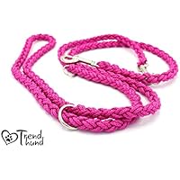 3fach verstellbare Führleine, Größe M-L, geflochten, Farbe frei wählbar