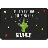 Tasse Grinch - 'All I Want For Christmas Is Ruhe!' - Lustige Weihnachtstasse Beidseitig Bedruckt, Spülmaschinenfest, 330 Ml, Grün